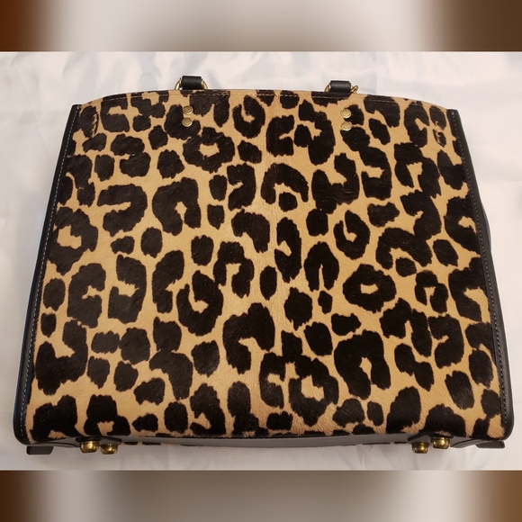Coach Rogue Haircalf Leopard Print Glovetanned Leather Bag - Picture 5 of 16